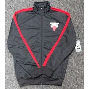 🆕 🏀CHICAGO BULLS TRACK JACKET - BLACK - SMALL ONLY - NBA